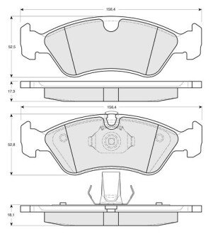 Гальмівні колодки дискові S STARLINE BD S048