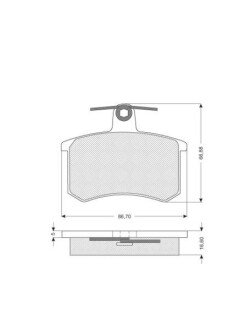 Гальмівні колодки дискові S STARLINE BD S080