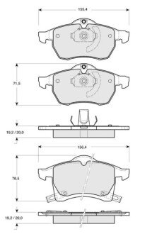 Гальмівні колодки дискові S STARLINE BD S081