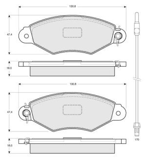 Гальмівні колодки дискові S STARLINE BD S085