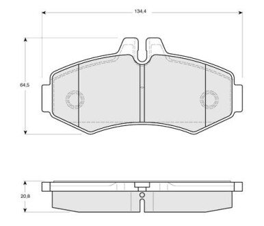 Гальмівні колодки дискові S STARLINE BD S086