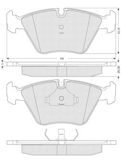 Гальмівні колодки дискові S STARLINE BD S091 (фото 1)