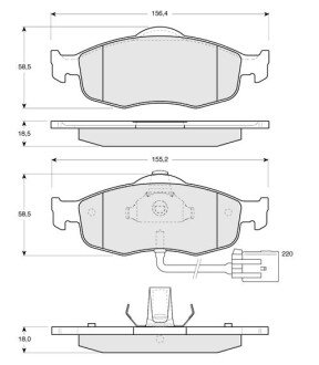 Гальмівні колодки дискові S STARLINE BD S105 (фото 1)