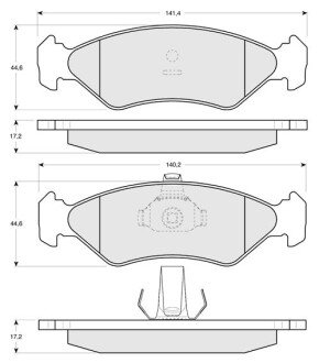 Гальмівні колодки дискові S STARLINE BD S112