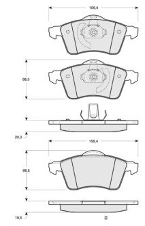 Гальмівні колодки дискові S STARLINE BD S114