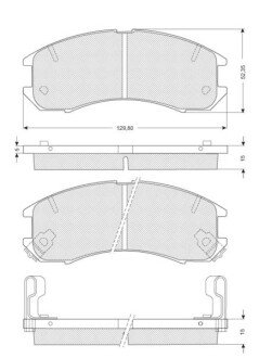 Гальмівні колодки дискові S STARLINE BD S126