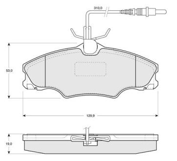 Гальмівні колодки дискові S STARLINE BD S128