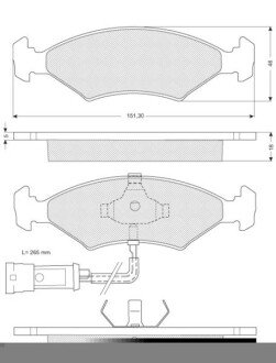 Гальмівні колодки дискові S STARLINE BD S141