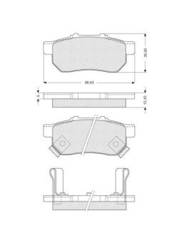 Гальмівні колодки дискові S STARLINE BD S149