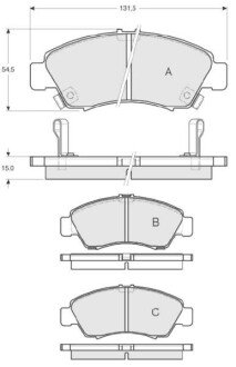 Гальмівні колодки дискові S STARLINE BD S151