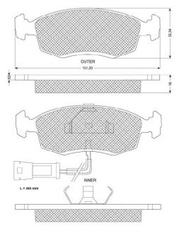 Гальмівні колодки дискові S STARLINE BD S157