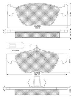 Гальмівні колодки дискові S STARLINE BD S162