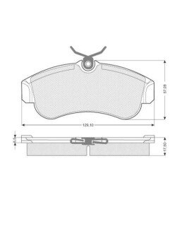 Гальмівні колодки дискові S STARLINE BD S203