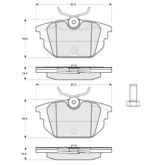 Гальмівні колодки дискові S STARLINE BD S211