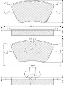 Гальмівні колодки дискові S STARLINE BD S227