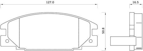 Гальмівні колодки дискові S STARLINE BD S261