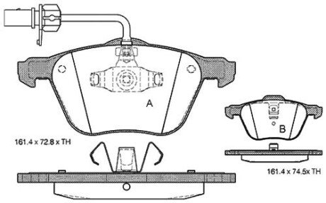 Гальмівні колодки дискові S STARLINE BD S312 (фото 1)