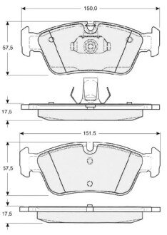 Гальмівні колодки дискові S STARLINE BD S314