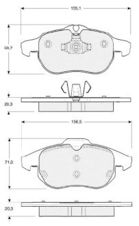 Гальмівні колодки дискові S STARLINE BD S318