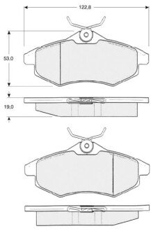 Гальмівні колодки дискові S STARLINE BD S319