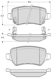 Гальмівні колодки ASTRA G S STARLINE BD S320