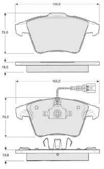 Гальмівні колодки дискові S STARLINE BD S325