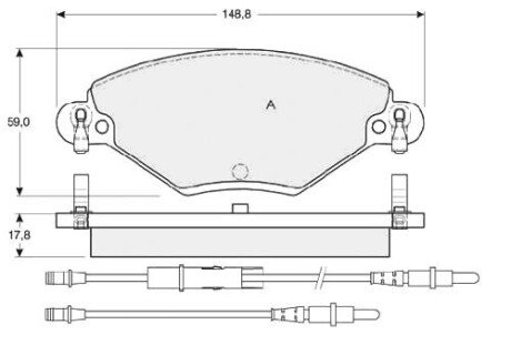 Гальмівні колодки дискові S STARLINE BD S341