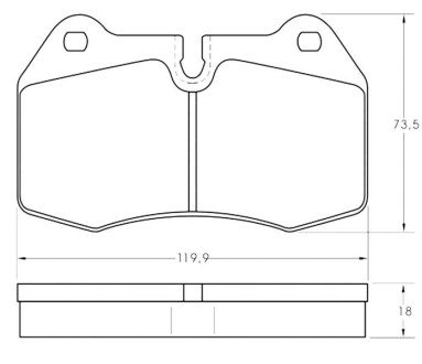 Гальмівні колодки дискові S STARLINE BD S351