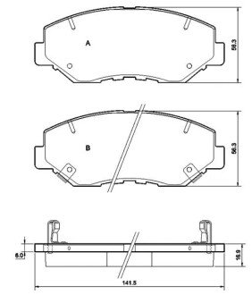 Гальмівні колодки дискові S STARLINE BD S356