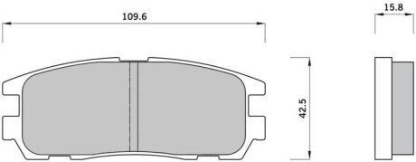 Гальмівні колодки дискові S STARLINE BD S366