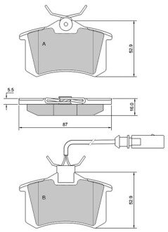 Гальмівні колодки дискові S STARLINE BD S375