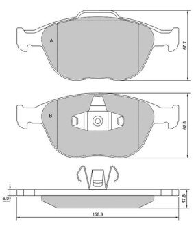 Гальмівні колодки дискові S STARLINE BD S428