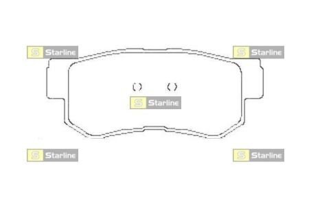 Гальмівні колодки дискові S STARLINE BD S441 (фото 1)