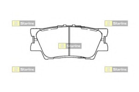 Гальмівні колодки дискові STARLINE BD S473