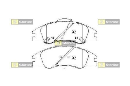 Гальмівні колодки дискові S STARLINE BD S503