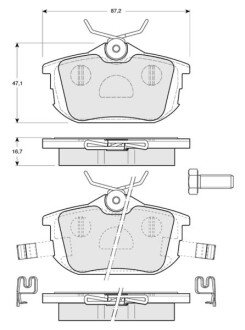 Гальмівні колодки дискові S BD S194 STARLINE BD S830P