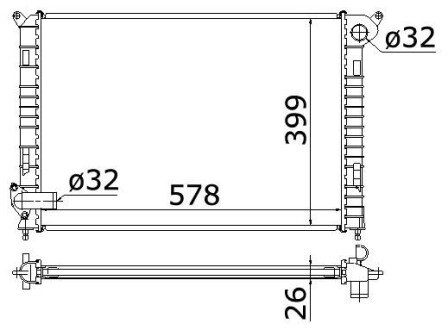 Радіатор охолодження A BW 2310 STARLINE BW2310