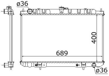 Радіатор охолодження A DN 2189 STARLINE DN2189