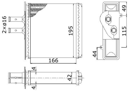 Радіатор опалення A FTA 6150 STARLINE FTA6150