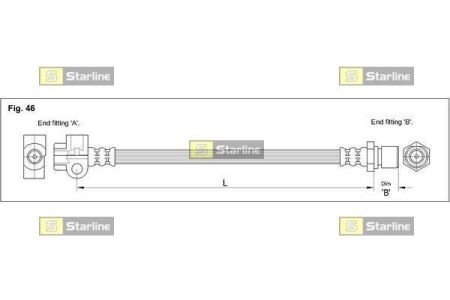 Гальмівний шланг S STARLINE HA CC.1211