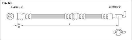 Гальмівний шланг S STARLINE HA ST.1087