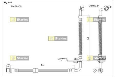 Гальмівний шланг S STARLINE HA ST.1090