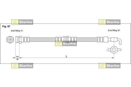 Гальмівний шланг S STARLINE HA ST.1092