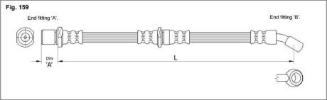 Гальмівний шланг S STARLINE HA ST.1150