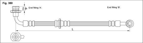 Гальмівний шланг S STARLINE HA ST.1162