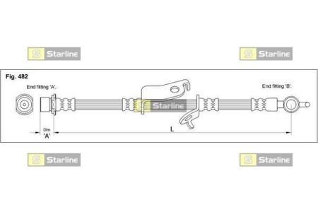 Гальмівний шланг S STARLINE HA ST.1183