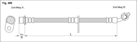 Гальмівний шланг S STARLINE HA ST.1213