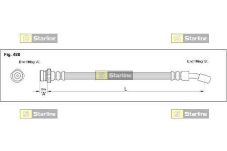 Гальмівний шланг S STARLINE HA ST.1224