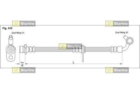 Гальмівний шланг S STARLINE HA ST.1240