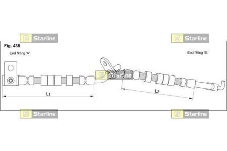 Гальмівний шланг S STARLINE HA ST.1246